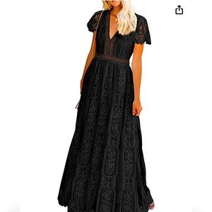 Gorgeous unbranded lace maxi dress.